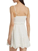 Kerielle Cotton Eyelet Minidress