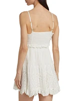 Kerielle Cotton Eyelet Minidress