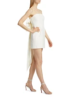 Rhowsen Back Bow Strapless Minidress