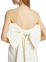 Rhowsen Back Bow Strapless Minidress