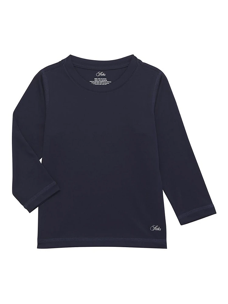 Little Boy's & Crewneck Long-Sleeve T-Shirt