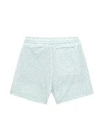 Little Boy's & Botanical Print Swim Trunks