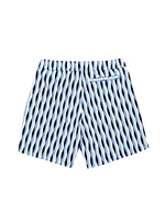 Little Boy's & Braided Stripe Swim Trunks