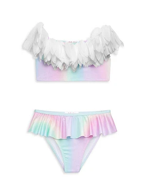 Little Girl's & Girl's Petal Rainbow 2-Piece Bikini