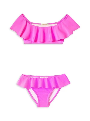 Little Girl's & Ruffle Bikini Set