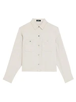 Boxy Button-Front Shirt