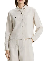 Boxy Button-Front Shirt