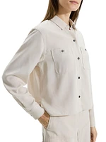 Boxy Button-Front Shirt