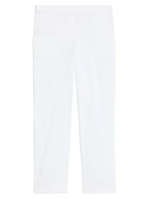 Linen-Blend Slim-Fit Pants