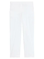 Linen-Blend Slim-Fit Pants