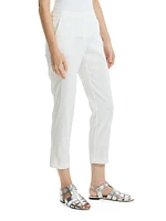 Linen-Blend Slim-Fit Pants