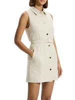 Linen Belted Minidress