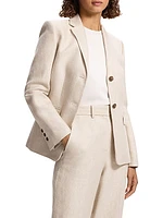 Linen Single-Breasted Blazer
