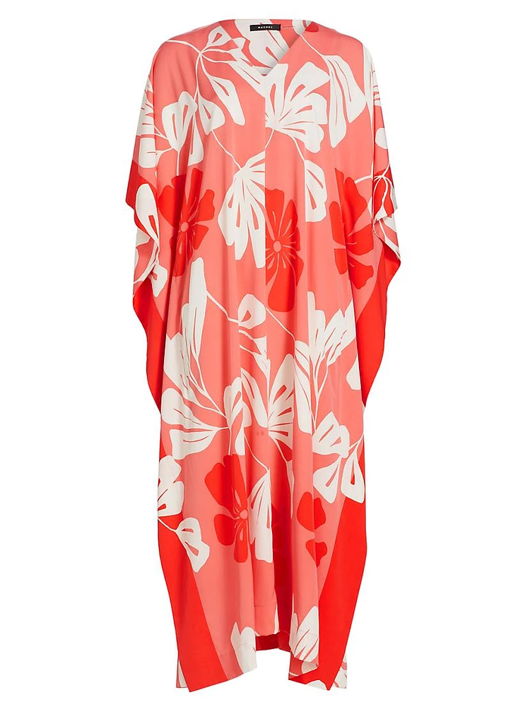 Palma Crêpe de Chine Caftan Dress