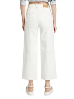 Getty Wide-Leg Ankle-Crop Jeans