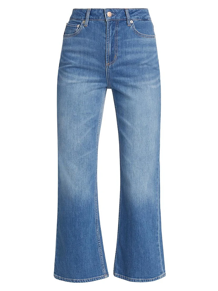 Sunset Boot-Cut Crop Jeans