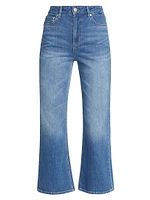 Sunset Boot-Cut Crop Jeans