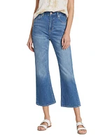 Sunset Boot-Cut Crop Jeans