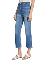 Sunset Boot-Cut Crop Jeans