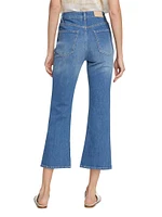 Sunset Boot-Cut Crop Jeans