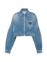 Cropped Organic Denim Jacket