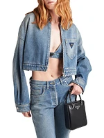 Cropped Organic Denim Jacket