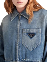 Cropped Organic Denim Jacket