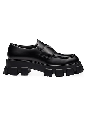 Monolith Brushed Leather Loafers