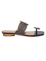 Palermo Raffia Slip-On Sandals