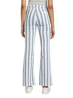 Le Easy Flare Striped Jeans