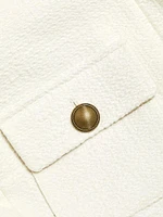 Tweed Button-Front Jacket