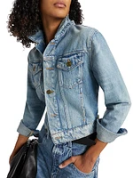 Denim Shrunken Trucker Jacket