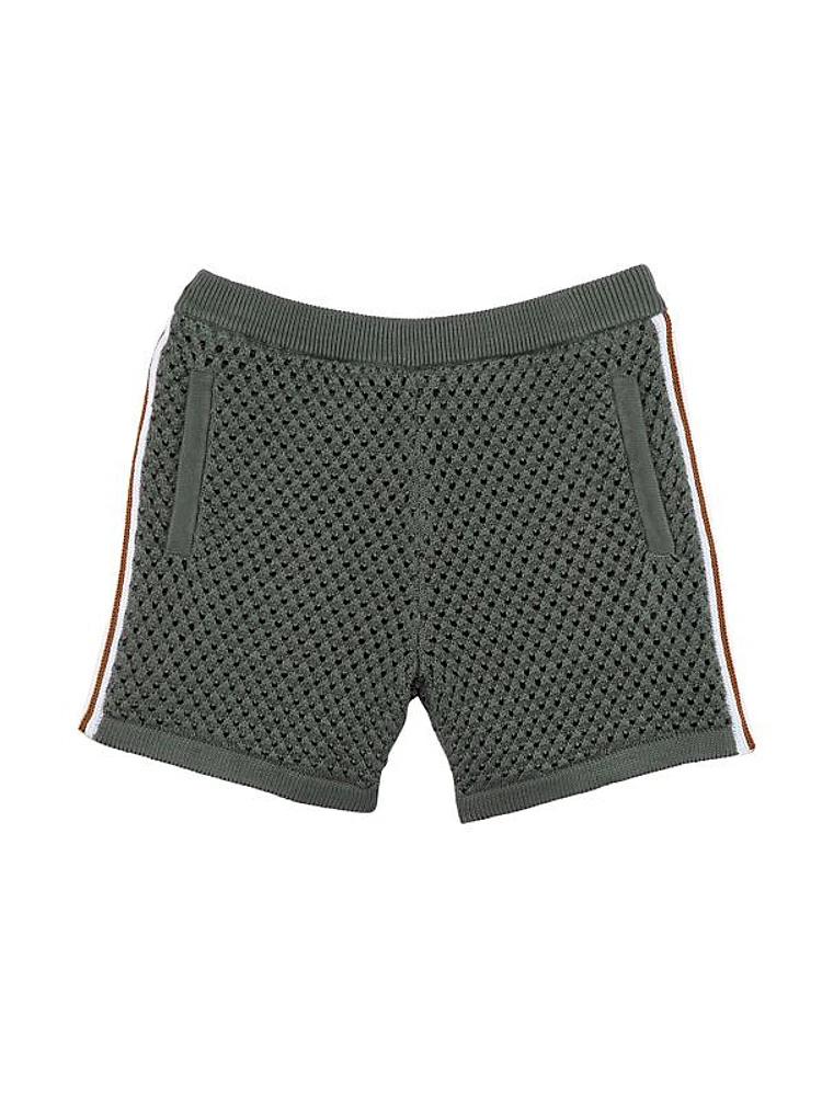 Little Boy's & Boy's Creek Striped Knit Shorts