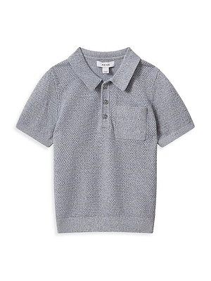 Little Boy's & Demetri Knit Polo Shirt