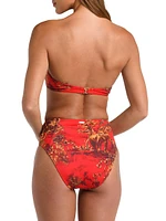 Red Jungle Vanessa High-Rise Bikini Bottom