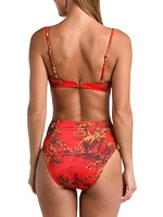 Red Jungle Vanessa High-Rise Bikini Bottom