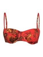 Red Jungle Alexandria Bikini Top