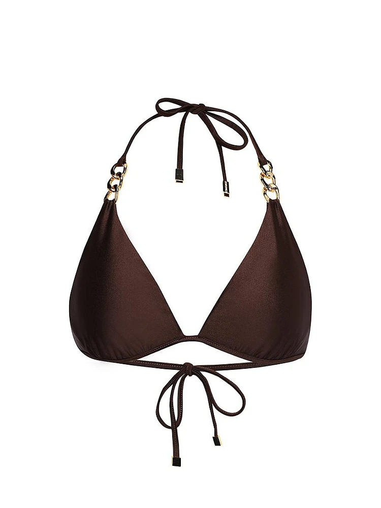 Annabelle Shimmer Triangle Bikini Top