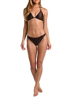 Annabelle Shimmer Triangle Bikini Top