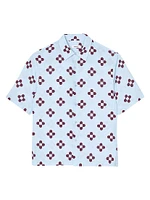 Cross Flower Short-Sleeved Shirt