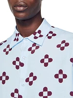 Cross Flower Short-Sleeved Shirt