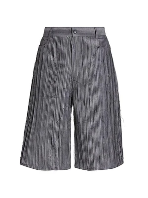 Exposed Seam Mid-Length Shorts