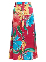 Bastien Floral Midi-Skirt