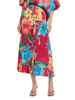 Bastien Floral Midi-Skirt