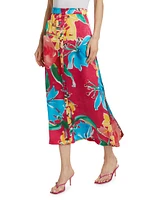 Bastien Floral Midi-Skirt