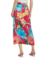 Bastien Floral Midi-Skirt