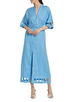 Adalaide Linen Belted Shirtdress