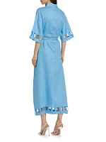 Adalaide Linen Belted Shirtdress