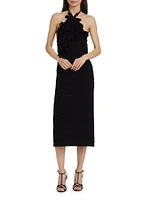 Ayellet Appliqué Halter Sweaterdress