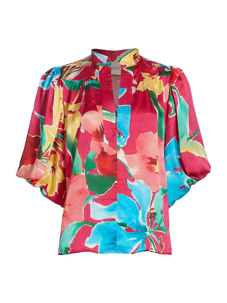 Dani Floral Silk Top